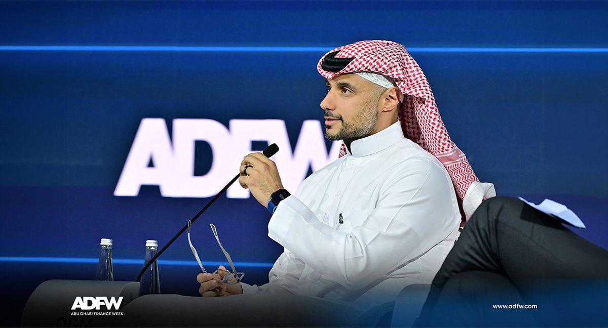 A panel speaker at Abu Dhabi Finance Week, shown here during conversations tied to Arada's July 2026 launch of Arada Capital, the new funds platform targeting US$5 billion in AUM.
