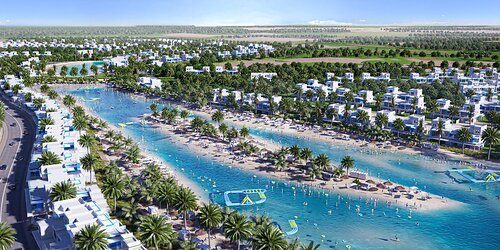An aerial rendering of DAMAC Lagoons, the largest component of DAMAC Properties’ 2026 handover programme as the developer surpasses 50,000 cumulative home handovers.