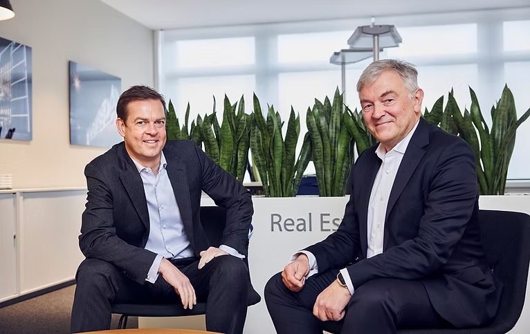 ECE Real Estate Partners executives, including the firm’s managing partner, photographed in the office as the firm announces the roughly €100 million capital raise for its EPIG shopping-center fund.