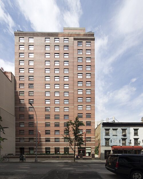 135 East 12th Street in Manhattan's East Village, the former Loeb Hall student housing property acquired by Hawkins Way Capital and Varde Partners for repositioning under the FOUND Study brand.