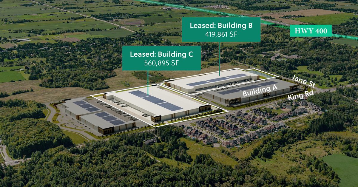 LG Electronics Canada Signs 984,176-Square-Foot Lease at King Jane Business Park in King City, Ontario
