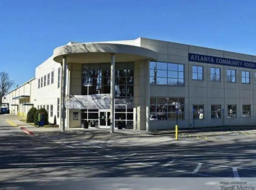 The Atlanta Community Food Bank building represents the type of Atlanta-area asset included in the 53-building industrial portfolio acquired by TPG, Redfearn Capital and partners for $628 million.