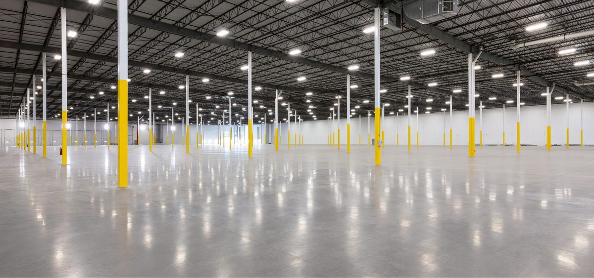 The newly completed interior of Rittiman Crossroads in San Antonio illustrates the 257,080-square-foot Class A industrial facility leased in full by TradeLane Properties to an electrical component manufacturing and distribution company.