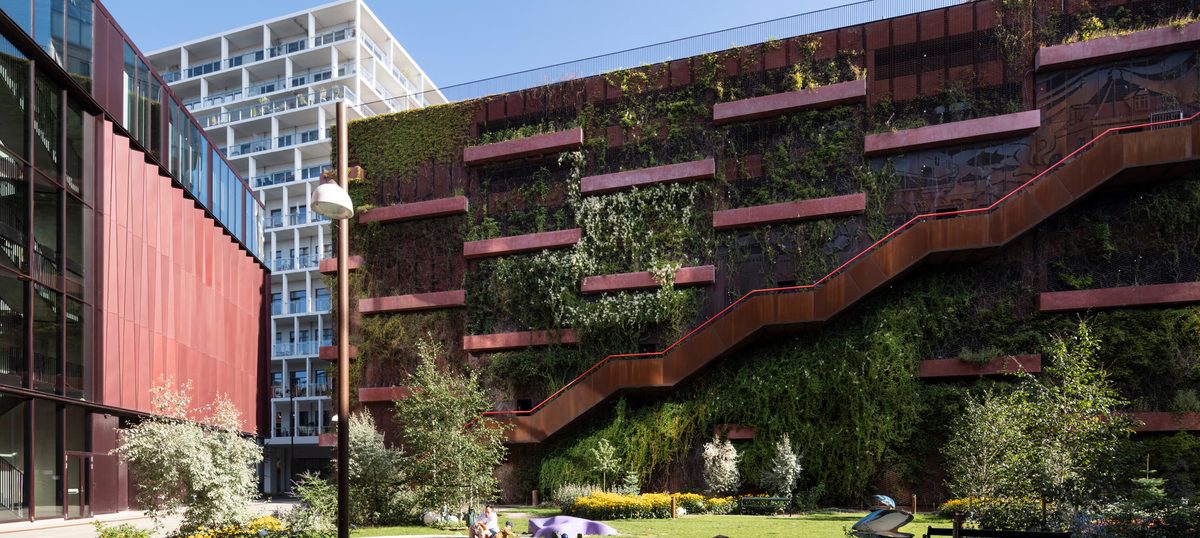 Nordhavn street in Copenhagen, a regenerated mixed‑use block with green façades and public space that exemplifies the brownfield‑to‑neighbourhood conversions the Urban Partners Regeneration Fund (€650 million) is being raised to scale across European growth cities.
